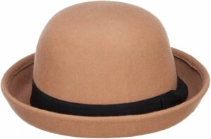 Wool Felt Upturn Brim Bowler Hat
