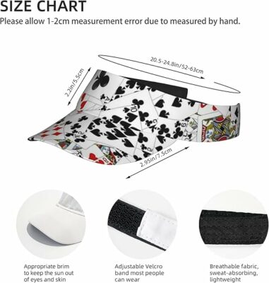 Adjustable UV Protection Visor Cap