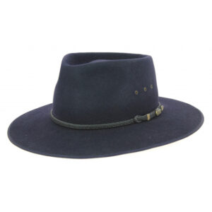 Cattleman Fur Felt Cowboy Hat in Navy