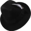 Classic Short Brim Black Fedora Hat