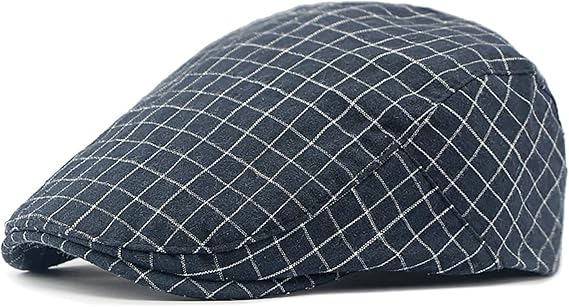 Classic Summer Checkered Hat Cotton