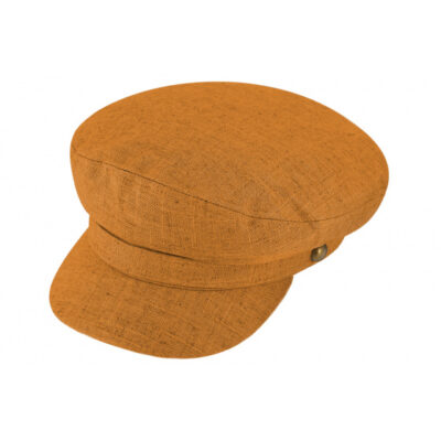 Cotton & Linen Cognac Fisherman Cap