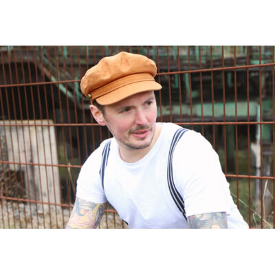 Cotton & Linen Cognac Fisherman Cap