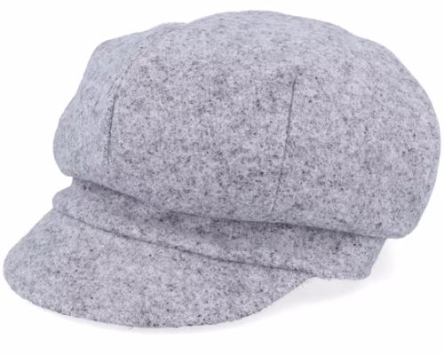 Fabric Baker Boy Cap Smoke Grey Vega Cap