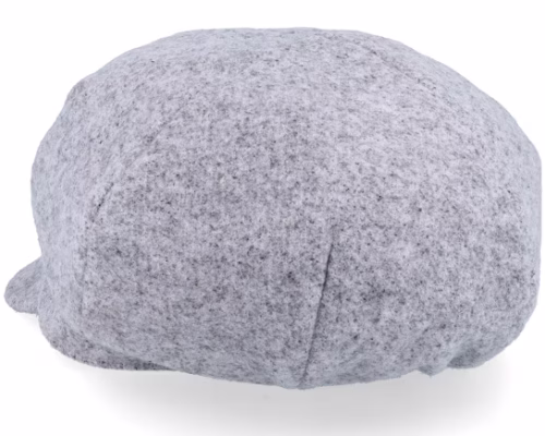 Fabric Baker Boy Cap Smoke Grey Vega Cap