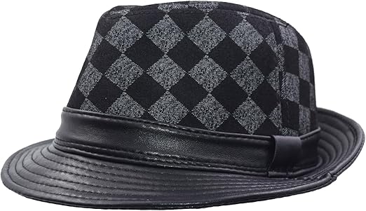 Genuine Leather Fedora Hat