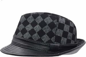 Genuine Leather Fedora Hat