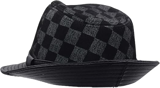 Genuine Leather Fedora Hat