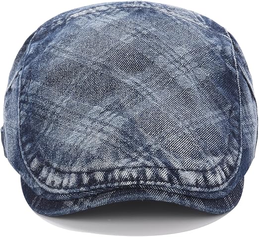 Ivy Adjustable Denim Flat Cap