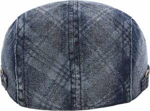 Ivy Adjustable Denim Flat Cap