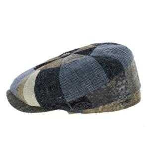 Linen Patchwork Hatteras Newsboy Cap