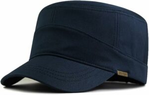 Men Short Brim Army Cap