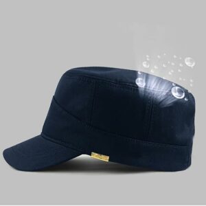 Men Short Brim Army Cap