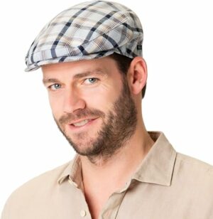 Men Summer Cotton Flat Cap