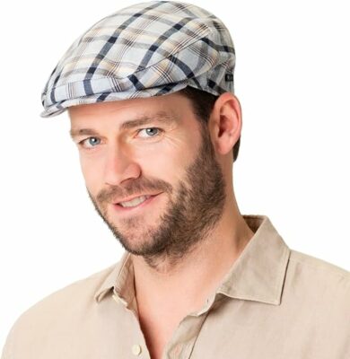 Men Summer Cotton Flat Cap