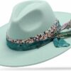 Men & Women Wide Brim Fedora Hat