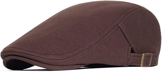 Men's Casual Flat Cap - Brown