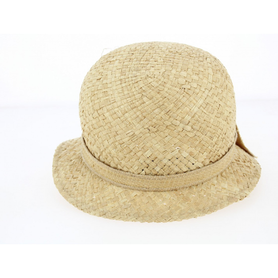 Natural Straw Alba Cloche Hat