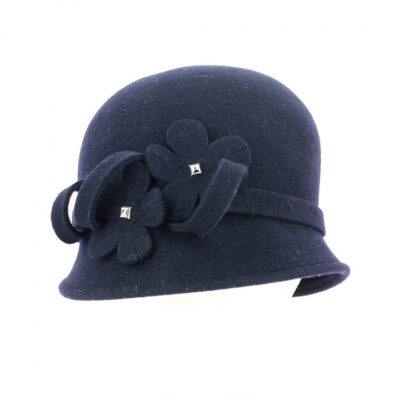 Sophia Felt Wool Cloche Hat