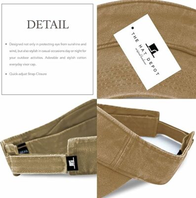 Sports 100% Cotton Visor Cap
