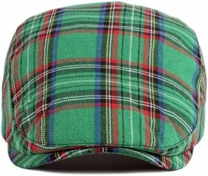 Striped Plaid Women Flat Cap