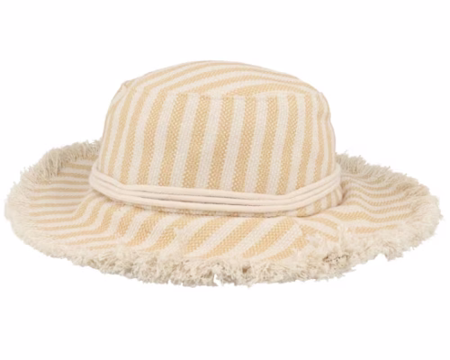 Stripy Fabric Linen Honey Bucket