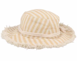 Stripy Fabric Linen Honey Bucket