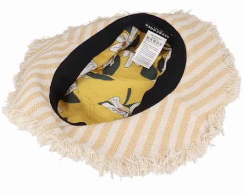 Stripy Fabric Linen Honey Bucket