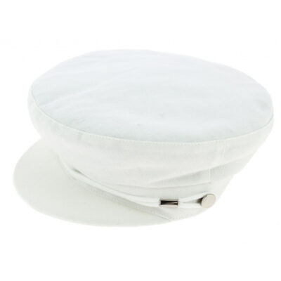 Summer Fiddler Cap Camaret White Cotton