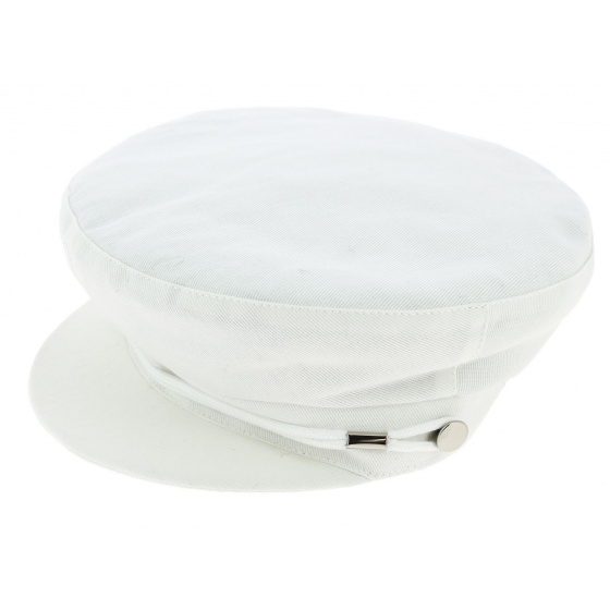 Summer Fiddler Cap Camaret White Cotton