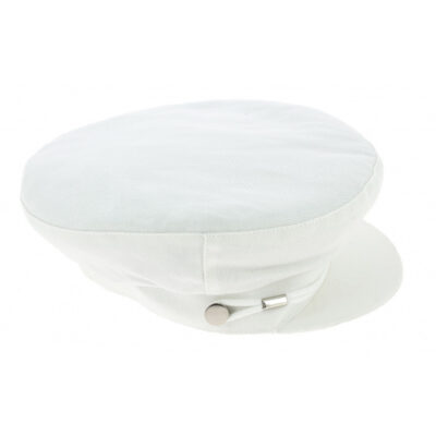 Summer Fiddler Cap Camaret White Cotton
