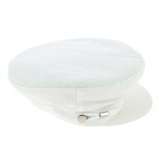 Summer Fiddler Cap Camaret White Cotton