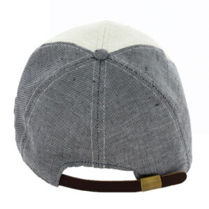 Tricolor Macey Linen Baseball Cap