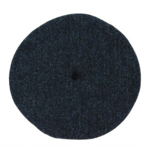 Tweed Germain Beret - Navy Blue