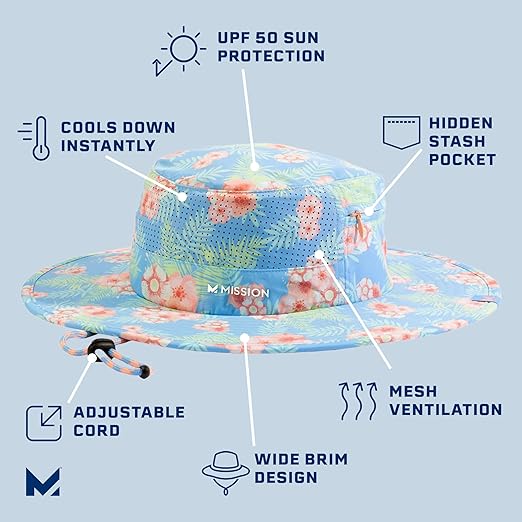 Wide Brim Cooling Anywhere Boonie Hat