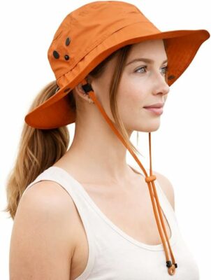 Women Fit Ponytail Packable Boonie Hat