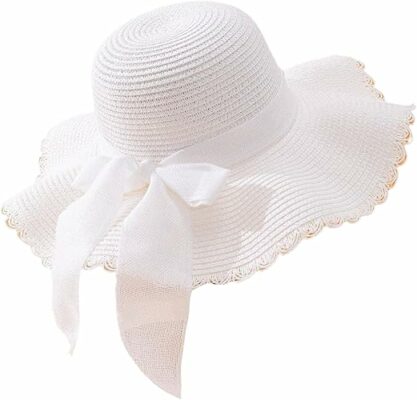 Women's Summer Bow Tie Straw Hat