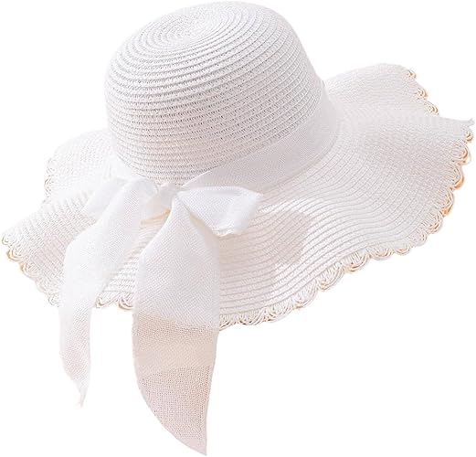 Women's Summer Bow Tie Straw Hat