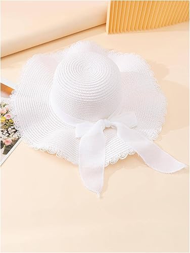 Women's Summer Bow Tie Straw Hat