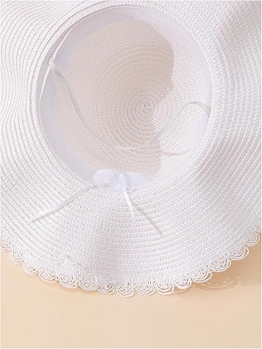 Women's Summer Bow Tie Straw Hat