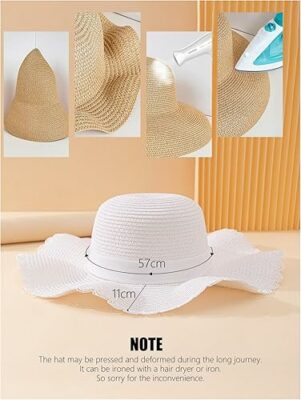 Women's Summer Bow Tie Straw Hat