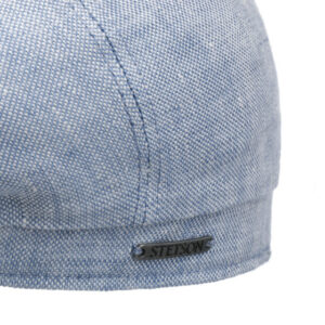 Sky Blue Linen Newsboy Cap