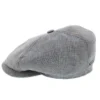 4-Panel Linen Bruan Newsboy Cap