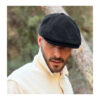 Black Velvet Nicolas Flat Cap