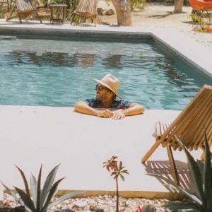 Blake Straw Fedora Hat - Natural