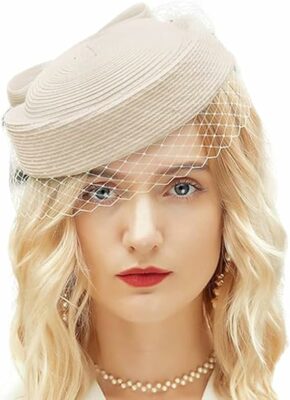 British Vintage Elegant Pillbox Hat