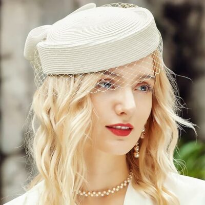 British Vintage Elegant Pillbox Hat