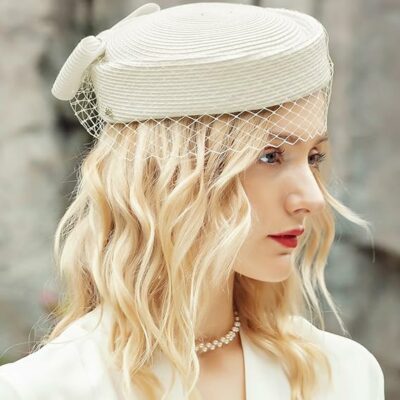 British Vintage Elegant Pillbox Hat