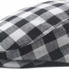 Cotton Checkerboard Ivy Flat Cap