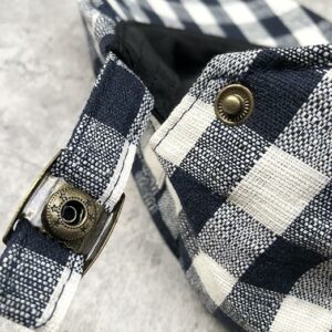 Cotton Checkerboard Ivy Flat Cap